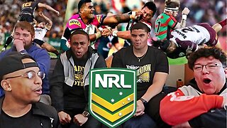 AMERICAN FOOTBALL PLAYERS REACT TO RUGBY NRL BIGGEST HITS