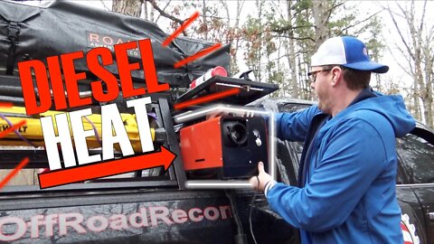Our Diesel Heater Overland Set Up DIY Camping heater