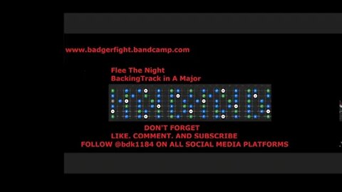 Flee The Night (Backing Track in A Major)