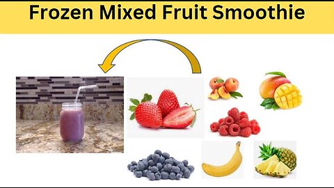 Frozen Mixed Fruit Smoothie #smoothie #healthy #healthylifestyle