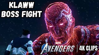 Black Panther & The Avengers VS Klaww & Crossbones Boss Fight | Marvel's Avengers 4K Clips