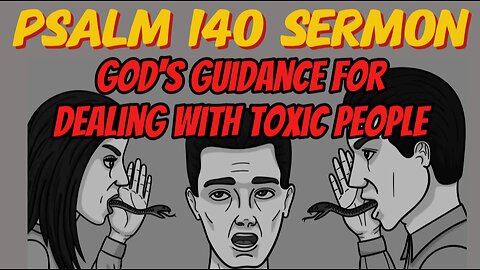 Psalm 140 Sermon: How To Deal With Toxic and Difficult People