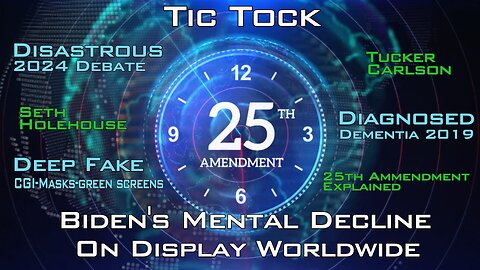 JOE BIDEN'S MENTAL DECLINE WAKENS THE DEMS! 25TH AMENDMENT? SETH HOLEHOUSE |TUCKER CARLSON