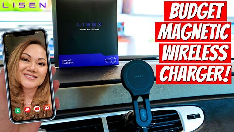 THE BEST WIRELESS CAR PHONE CHARGER | LISEN 2E749 - INSTALL & REVIEW