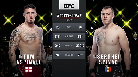 Tom Aspinall vs Serghei Spivac | FREE FIGHT | UFC London