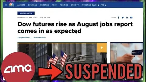 AMC SUSPENDED! STOCK MARKET - JOBS REPORT...