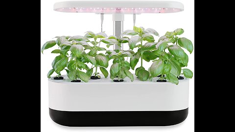 iDOO Hydroponics Growing System, 10 pods Smart Garden with Auto Timer, LED Grow Light, Indoor H...