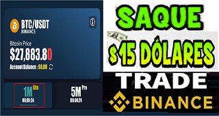 Saque $15 ao vivo | Faça TREDE na GogoBit com Fechamento de Negociação BINANCE BTC/USDT