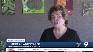 Tucson woman says landscaper botched job