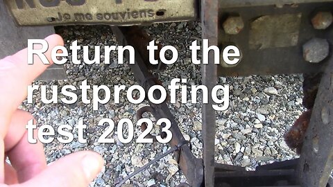 Return to the rustproofing test 2023