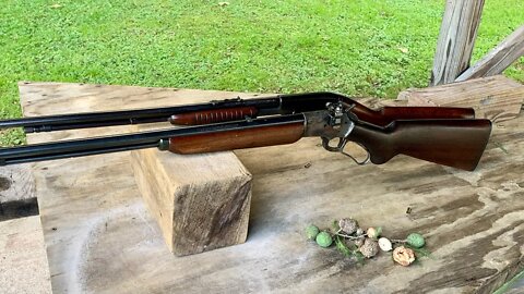 Going nuts challenge with my 1941 Marlin 39a. Color case hardened lever action 22 rifle