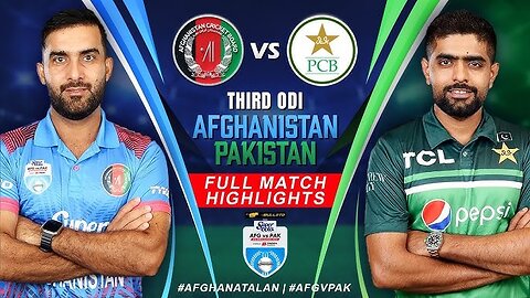Afghanistan vs Pakistan Cricket Full Match Highlights (3rd ODI) _ Super Cola Cup _ ACB