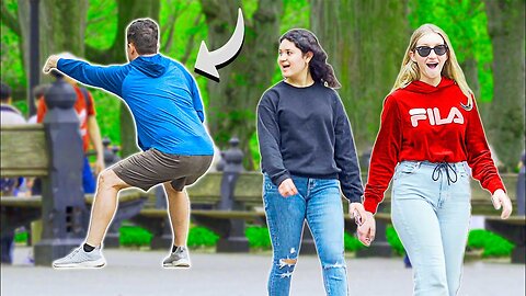 Funny Fart Prank in NYC! Hanging on for Dear LIFE!