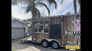 Turnkey Ready 2013 World Wide 8' x 16' Barbecue Concession Trailer for Sale in California