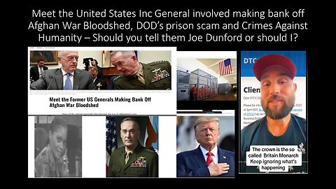 Meet the United States Inc General involved making bank off Afghan War Bloodshed, DOD’s prison scam