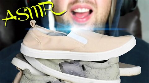 ASMR SHOES NEW SHOES vs OLD SHOES vs BROKEN SHOES TRIGGERS TAPPING SCRATCHING LONG