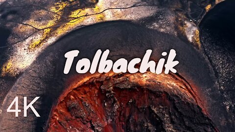 Aerial of Volcano Tolbachik | Volcanic Landscape of Volcano Tolbachik (4K)