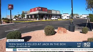 Teen killed during Phoenix Jack-in-the-Box shooting