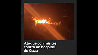 Ataque aéreo contra el hospital Al-Ahli en la Franja de Gaza
