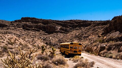 School Bus in the Desert