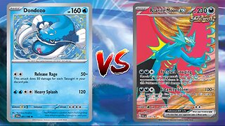 Pokemon TCG Live Dondozo Tatsugiri VS Roaring Moon EX!!