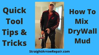 How To Mix Drywall Mud #shorts