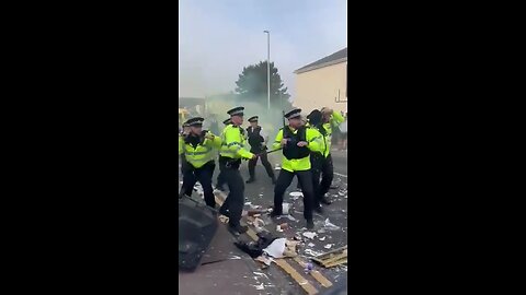 The police in Southport, England are completely outnumbered by protesters fed up of migrant violence