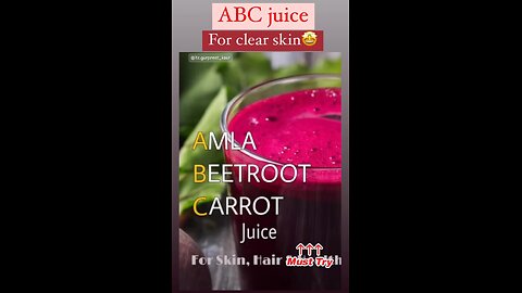 ABC Juice For Clear Skin