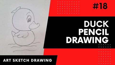 Duck Pencil Drawing Easy Tutorial l Pencil Drawing Step by Step Tutorial #duckdrawing #drawing