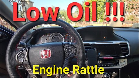 I ALMOST Killed my Car! Low Oil RATTLING