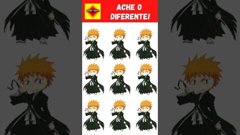 ACHE O EMOJI DIFERENTE DO ICHIGO KUROSAKI - QUIZ ANIME