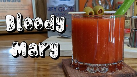 Making A Bloody Mary Mixed Drink Recipe