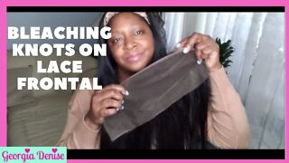 Wig Making | Bleaching Knots On Lace Frontal