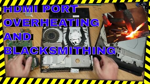 PS4 Slim Console No Display Overheating and Broken BR Drive