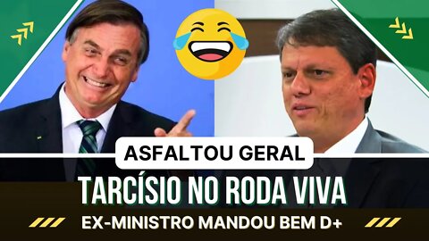 TARCÍSIO NO RODA VIVA || Asfaltou os jornalistas 🤣