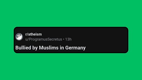 Bullied by Muslims in Germany