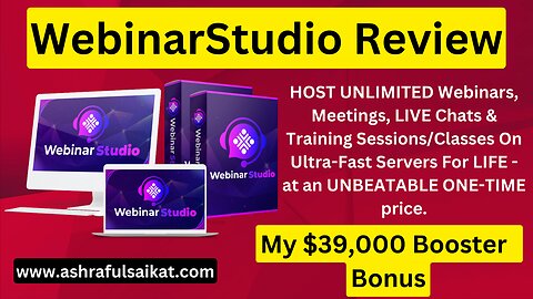 WebinarStudio Review with Must Needed Bonus (WebinarStudio App by Ganesh Saha)