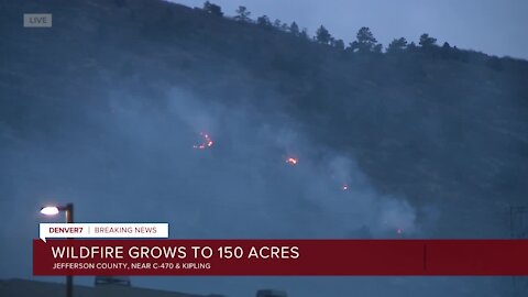 Evacuations lifted in Jefferson County after brush fire erupts near C-470 and Kipling