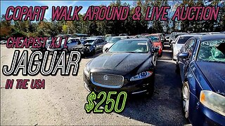 Copart Walk Around And Live Auction, Jaguar XJ L 5.0 $250