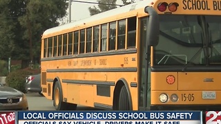 Local officials discuss school bus safety