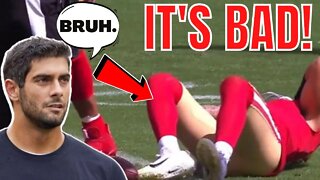 Trey Lance Suffers LEG or KNEE INJURY! GRUESOME! Jimmy Garoppolo in for the 49ers!