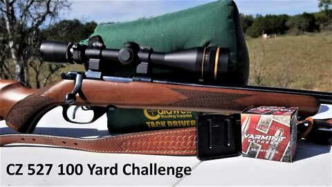 CZ 527 22 Hornet 100 Yard Challenge