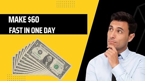 60$ in just one hour || Money making with Waqar zaka