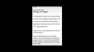 Energy Is Oxygen
