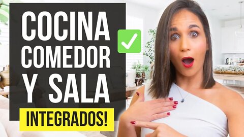 ✅ Mejores trucos para SALA, COCINA Y COMEDOR 🔥 15 Tips para decorar CONCEPTO ESPACIO ABIERTO