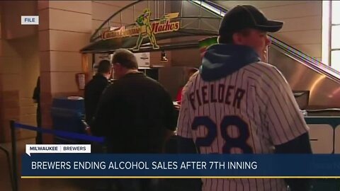 Brewers revert to ending alcohol sales after 7th inning