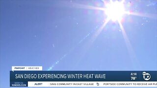 San Diego experiencing winter heat wave