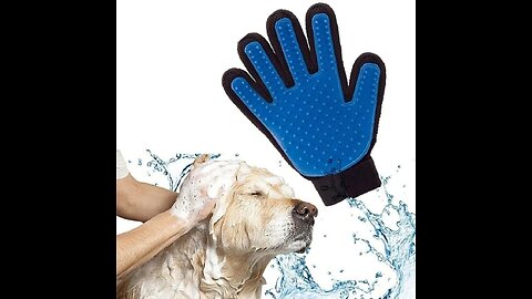 Pet Grooming Glove With Deshedding Brush