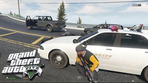 GTA 5 Police Pursuit Driving Police car Ultimate Simulator crazy chase #17