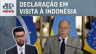 Mauro Vieira: “Situação de Israel e Palestina é insustentável”; Kobayashi comenta